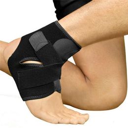 Ankle Support Safety Gym Running Protection Foot Bandage Stretchy Brace Black Band Anti-slip Guard Sport Fitness