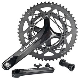 Road Bike Chainwheels Set 8 9 10 11 12S Intergrated Aluminium Alloy Racing Bicycle Cranksets 170mm Crank Arm 24mm Axle