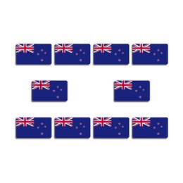 10Pcs/Set Zealand Brooch Vintage Beautiful Flag Lapel Pin For Backpacks Hat Bag Resin Badge Patriotic Trinkets