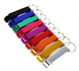 Portable Aluminum Alloy Keychain Bottle Opener Beer Openers Remove the Caps of Carbonated Drinks Sparkling Water Soda