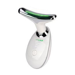 Facial Neck Massager Reduce Double Chin Skin Lifting Led Photon Therapy Heating wrinkle remover