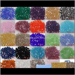 Loose Jewelry Drop Delivery 2021 Wholesale 1000Pcs/Lot 4Mm Be Crystal Spacer 5301# Beads Diy U Pick 7Qg9R