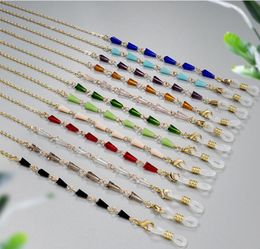 Fashion Sunglasses Chain for Women Colorful Crystal Pendant Glasses Chains Anti-Drop Lanyard Necklace Eyeglasses Jewelry