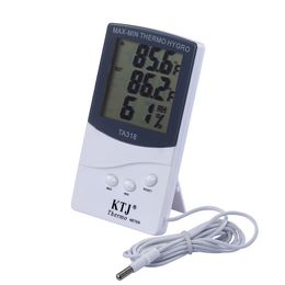 digital thermo meter Australia - KTJ TA318 High Quality Digital LCD Indoor  Outdoor Thermometer Hygrometer Temperature Humidity Thermo Hygro Meter MINI DH8599