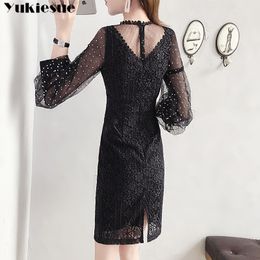 summer dress for women dresses women's dress black vintage lace sexy maxi party long sexy bodycon dress female plus size 210519