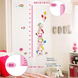 Lovely pig height Cartoon of children room decorate can remove the wall stickers 210420