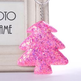 Sequin Heart Pendant Decorations Tree Keychain Tree Hanging Ornaments Gift Party Home Decoration