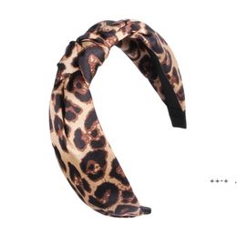 Other Leopard Print Hair Band For Women Wide Edge Knot Headbands Retro Fabric Floral Adult Hairband Headdress Accessories RRE11432