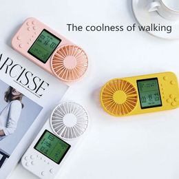 Mini Game console Handheld Fan Personal Portable Office Outdoor Travel 3 Gears Adjustable