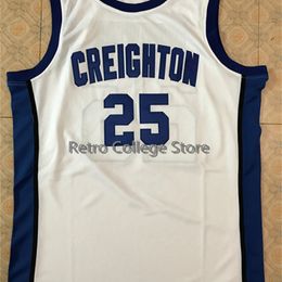 25 Kyle Korver Creighton white Basketball Jersey Stitched Custom Any Number Name jerseys