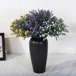 Decorative Flowers & Wreaths Gypsophila 7-pronged Spray Colour Mei Lei Simulation Multi-color Wedding Home Decoration Living Room Small Fresh