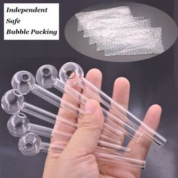 Thick Pyrex Glass Oil Burner Pipe glass Philtre smoking pipes tobcco herb glass oil nails adapter Water Hand Pipes large in stock