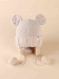 Baby Cartoon Ear Decor Knit Hat SHE02