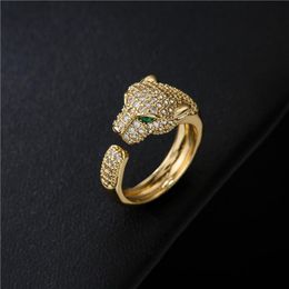Wedding Rings Original Gold Leopard Shape Animal For Men's Woman Jewellery Colour Finger Classics Brand