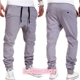 Mens Joggers Brand Male Trousers Men Pants Casual Solid Pants Sweatpants Jogger khaki Black Large Size 4XL Laipelar X0723