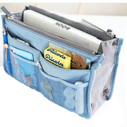 Cosmetic Bags & Cases Organiser Insert Bag Women Nylon Travel Handbag Purse Large Liner Makeup Female Tote Pouch Storage LadiesCosmetic