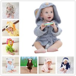 Cute Mouse Children Bathrobe Newborn Blankets Baby Boy Bath Towels Hooded Girl Coat Terry Clothes Set Photography Props 0-6 Year 210413