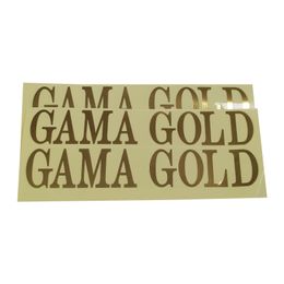 Customized Gold Foil Clear Logo Adhesive Label Sticker Sheet Outdoor Transparent Packing Stamping Labels