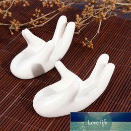 1 Pcs Hand Shape Ceramic Soft or Hard Boiled Egg Cup Holder for Breakfast Brunch Egg Holder Container Egg Tools Factory price expert design Quality Latest Style
