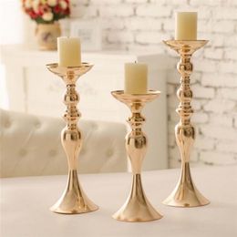 Candle holders christmas decorations wedding Centrepieces lantern stand home gold flower vase table Centrepiece event flowe 210722