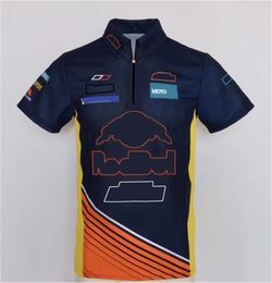 Motocross suits Team racing suits Men's short-sleeved lapel T-shirts Polo shirts for car fans can be Customised