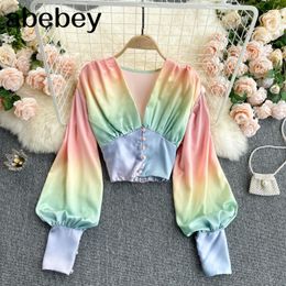 Descuento Blusas De Colores Del Arco Iris 2022 en venta en DHgate.com