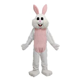 White Rabbit Mascot Costumes Christmas Fancy Party Dress Cartoon Character Outfit Suit Adults Size Carnival Easter Advertising Theme Clothing