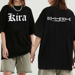 Death Note Anime O-neck Hip Hop Print Anime T-shirt Fashion Y0809