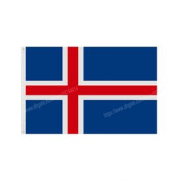 Iceland Flags National Polyester Banner Flying 90 x 150cm 3 * 5ft Flag All Over The World Worldwide Outdoor can be Customised