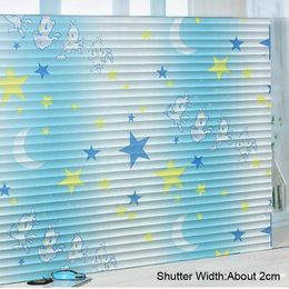 Window Stickers Decorative Gluey Self-Adhesive Privacy Film Sticker Decal Waterproof Sun UV Protection Sliding Door Bathroom