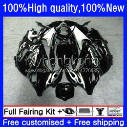 Fairings For SUZUKI KATANA Silver flames GSXF 600 750 CC GSX600F GSXF750 GSXF-600 17No.31 600CC 750CC GSX750F 98 99 00 01 02 GSXF-750 GSXF600 1998 1999 2000 2001 2002 Body