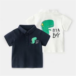 Boy's baby t-shirt short-sleeved summer children's clothing tops boys' lapel Polo shirt 1014 07 210622