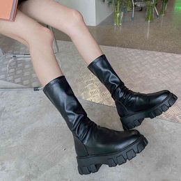 Children's Boots 2021 Autumn New Fashion Short Boots Handsome But Knee Boots Three Length Options Woman Shoes K78