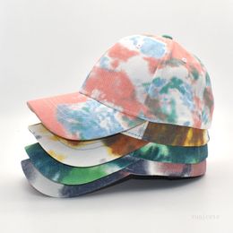 Tie Dyed Baseball Caps Men's and Women's Fashion Cap Spring and Summer Outdoor Leisure Sunshade Hats Party Hat T500585