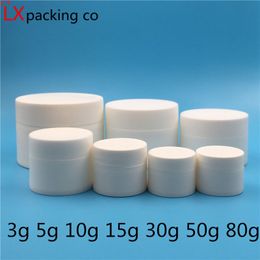 3ml 5ml 10ml White Plastic Empty Bottle Packaging Pill Eye Gel Small Sample Cosmetic Containers 50 pcsgood qty