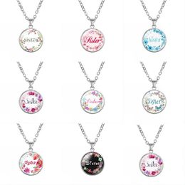 gifts bible Australia - Alloy Rosary Religion Necklace Bible Glass Pendant Necklaces Fashion Women Sister Chains jewelry Teachers' Day Gifts