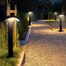 Lawn Lamps Outdoor Landscape Pathway Light Aluminium Garden Bollards Yard Patio Villa Courtyard Pillar Post
