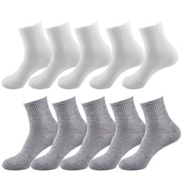 10pair Women Socks Breathable Ankle Socks Solid Colour Short Comfortable High Quality Cotton Low Cut Socks Black White Grey 210720