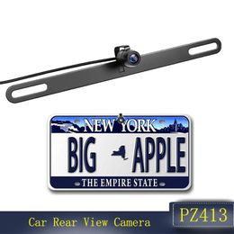 Car Rear View Cameras& Parking Sensors Camera Of America Licence Plate Frame Waterproof Night Vision Reverse Backup PZ413-E