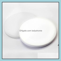 Mats Pads Table Decoration Aessories Kitchen, Dining Bar Home & Gardensublimation Ceramic Coaster Round Square Mat For Tumblers Blank White