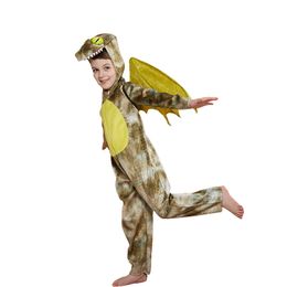 Mascot doll costume Kids Dinosaur Costumes with Wing Christmas Halloween Costume Jumpsuit Hooded Fancy Party Disfraz for Children Girl Boy
