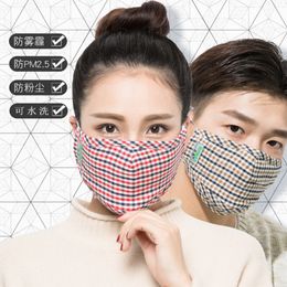 Anti Haze Fashion Cotton Stereo Mask Activated Carbon Philtre Washable Autumn and Winter Warm I2WD720