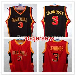 BRANDON JENNINGS #3 OAK HILL HIGH SCHOOL JERSEY Basketball Jersey Stitched Custom Any Number Name Ncaa XS-6XL