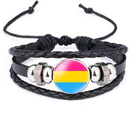 Lgbt Pride Apparel Rainbow Bracelet Bisexual Pansexual Charms Gifts Accessories Men Couple Gay Lesbian Friendship Unisex Jewelry