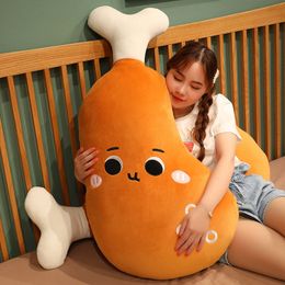 Simulation Chicken Leg Plush Pillow Shape Doll bed Cushion Cute Stuffed Toy for Girl Children Gift Decoration 39inch 100cm DY50987