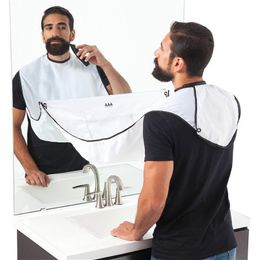 Bath Accessory Set Male Beard Shaving Apron Care Clean Hair Mustache Cape Bib For Shave With Suction CupsRemoval Tools