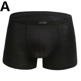 Underpants 4 Pcs Male Undies Panties Bamboo Fibre Men's Underwear Boxers Breathable Man Trunks Boys Modal Comfortable Shorts246s