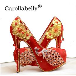 Dress Shoes Women Pump Glitter Gold Rhinestone Wedding , High Heel Pumps Bling Diamond