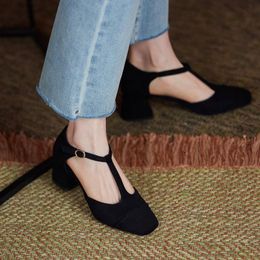 Sandals Women's Bag Head Summer Pointed Large Thick Heel Shoes Fashion Casual Middle Sexy High Heels