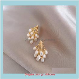 Jewelrykorean Fashion Jewelry High-End Handmade Freshwater Pearl Earrings Elegant Womens Party Stud Drop Delivery 2021 7Smzp